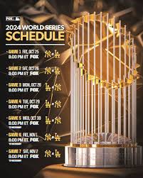 The World Series 2024 trophy on display, embodying the spirit of victory and dedication as teams compete for the ultimate baseball honor."